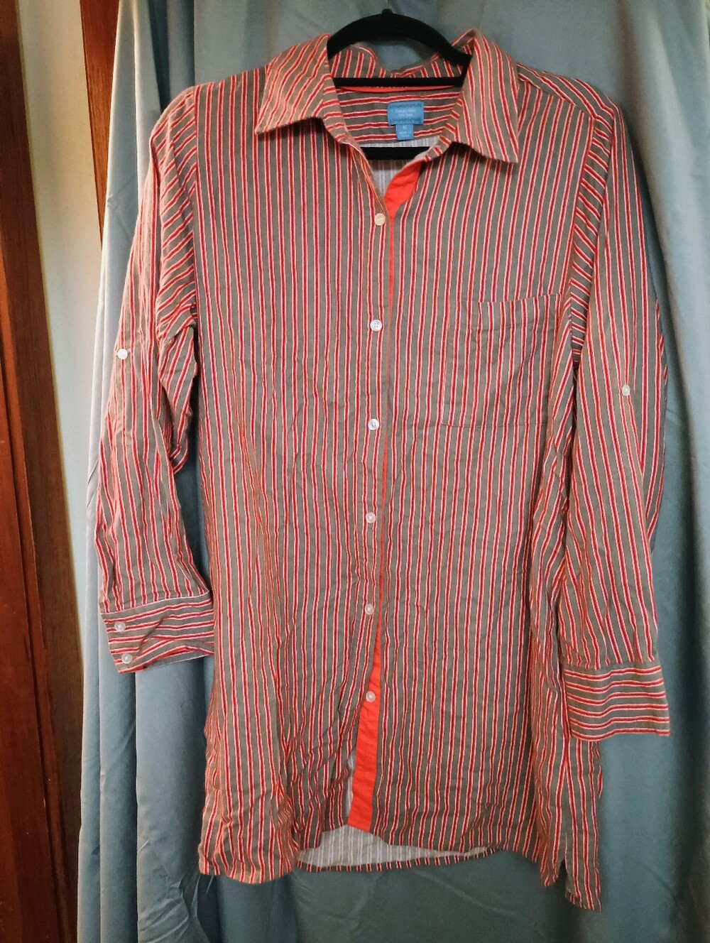 Simply Vera Vera Wang Striped Pajama Top Sleep Shirt